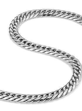 霸气风钛钢饰品健身长短毛衣链