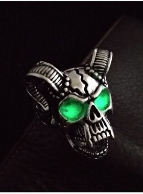 j230热销撒旦羊角恶魔霸气饰品