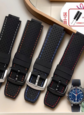 硅胶手表带适配TIMEX天美时潮汐TW2R55500 T2N721 T2N720 T2N739