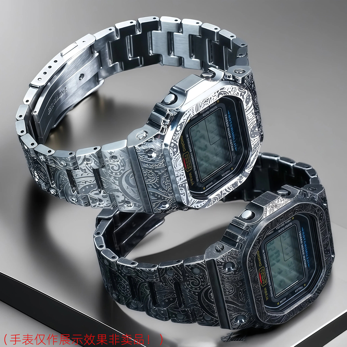 适配CASIO卡西欧DW5600 GW-M5610改装雕花复古手表带G-SHOCK表壳