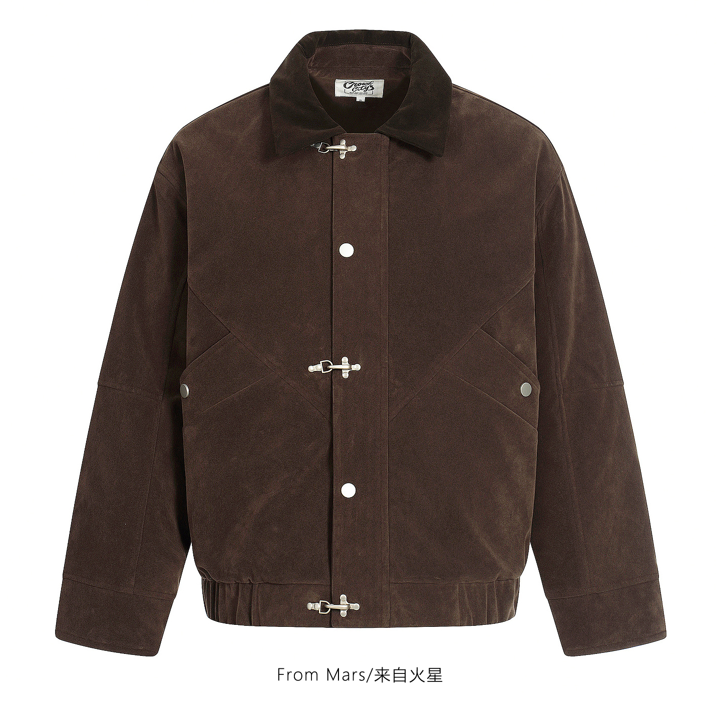 天寒地冻翻领加厚棉服百搭