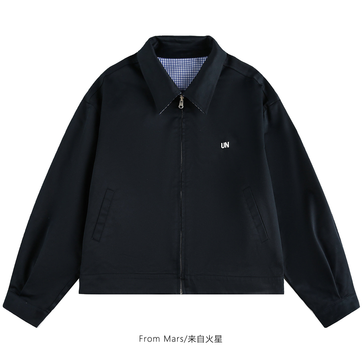 别惦记着拉链夹克短款外套