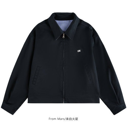 别惦记着拉链夹克短款外套