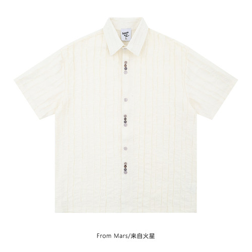 个性款简约衬衫百搭情侣夏季