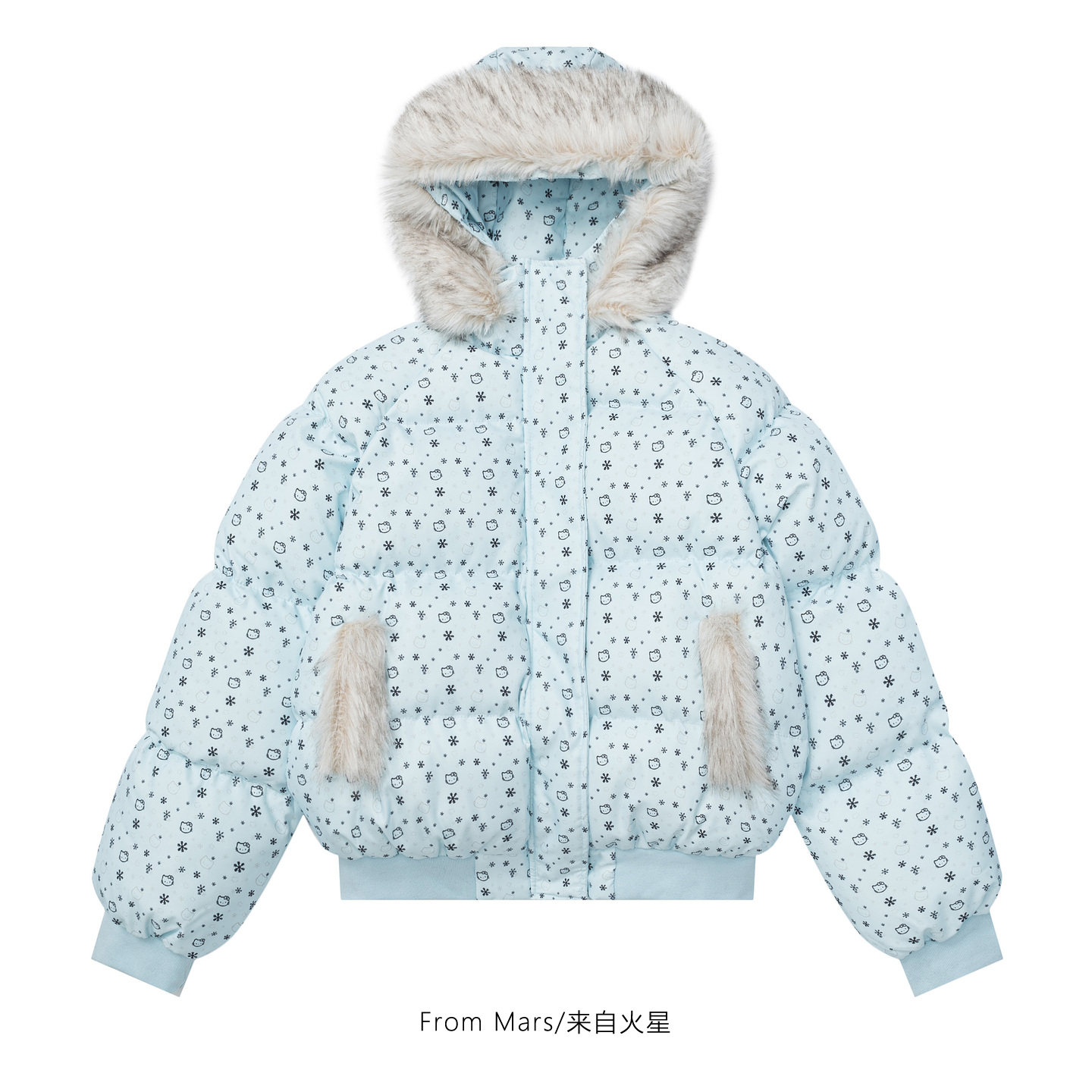 年末记忆宽松加厚连帽棉衣外套