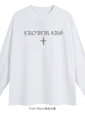 From Mars Stabilize emotion letter-printed couples T-shirt