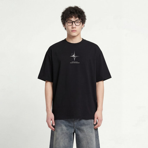 星芒闪耀百搭短袖T恤男女潮牌