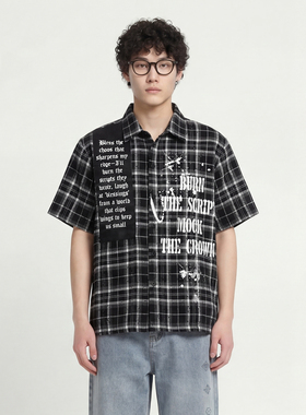From Mars Splash graffiti loose short-sleeved shirt