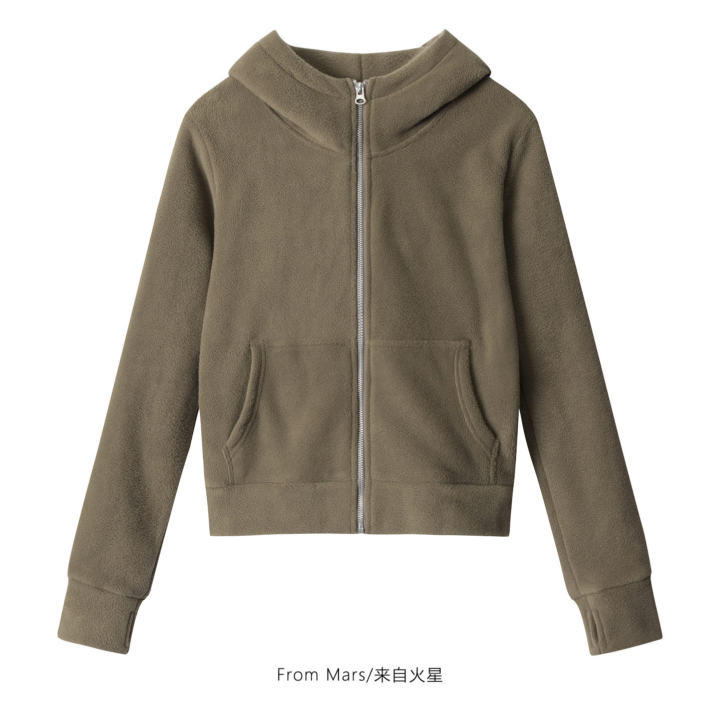 也会软弱开衫连帽卫衣女潮牌