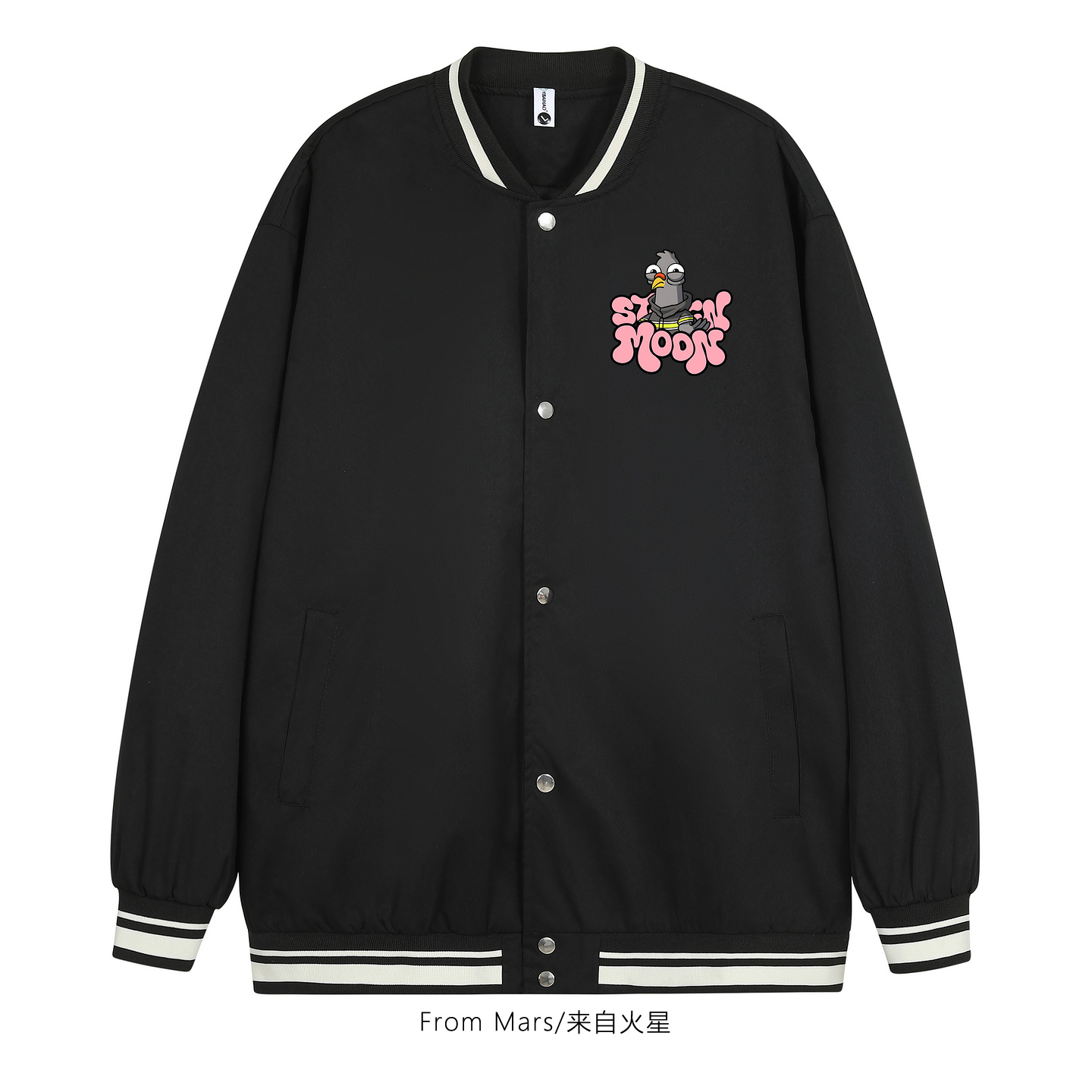 可爱上线休闲字母夹克棒球服