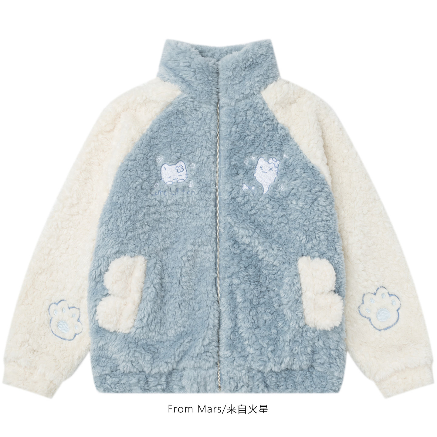 偶尔很忙宽松加厚保暖棉衣外套