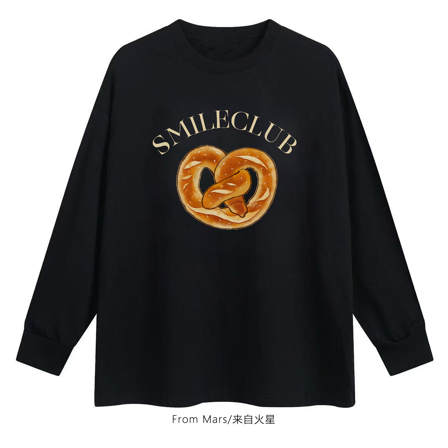 字母印花男女长袖T恤宽松BF潮