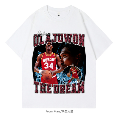 闪闪发光人物印花宽松短袖T恤潮