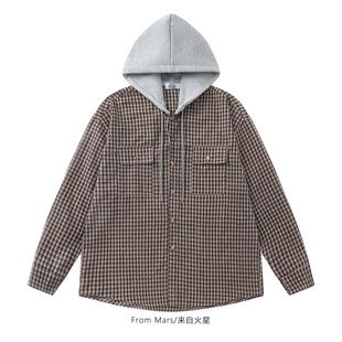 day shirt Live sleeved long plaid cloudy Mars From