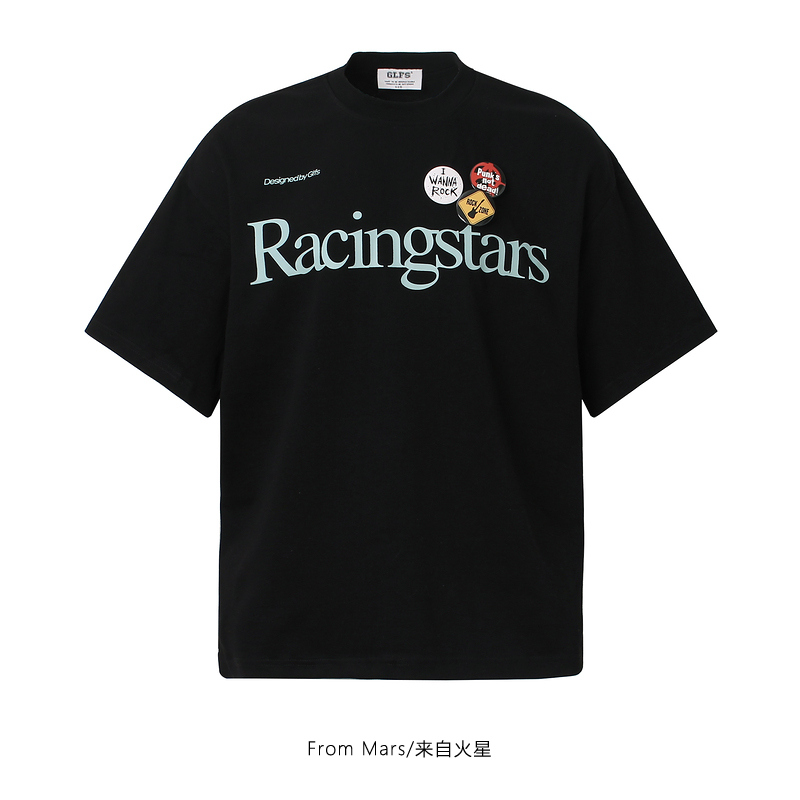 印花设计宽松百搭男女短袖体恤