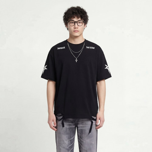 甜酷字母短袖T恤印花宽松休闲