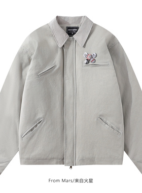 From Mars Each current loose zipper warm cotton coat