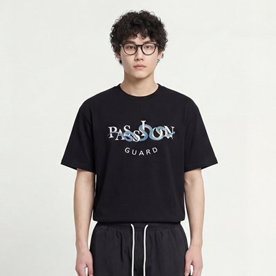 复古蛇纹印花T恤男女同款短袖