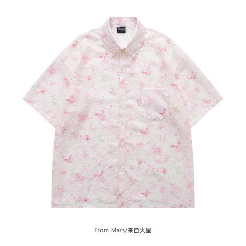 宽松休闲衬衫夏季bf上衣