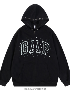 From Mars Go with it, letters, hooded hooded hoodie