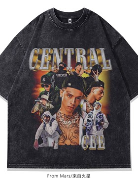 From Mars On-site atmosphere Loose short-sleeved T-shirt