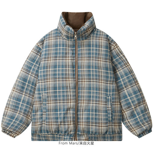 真的好忙宽松加厚保暖立领棉服