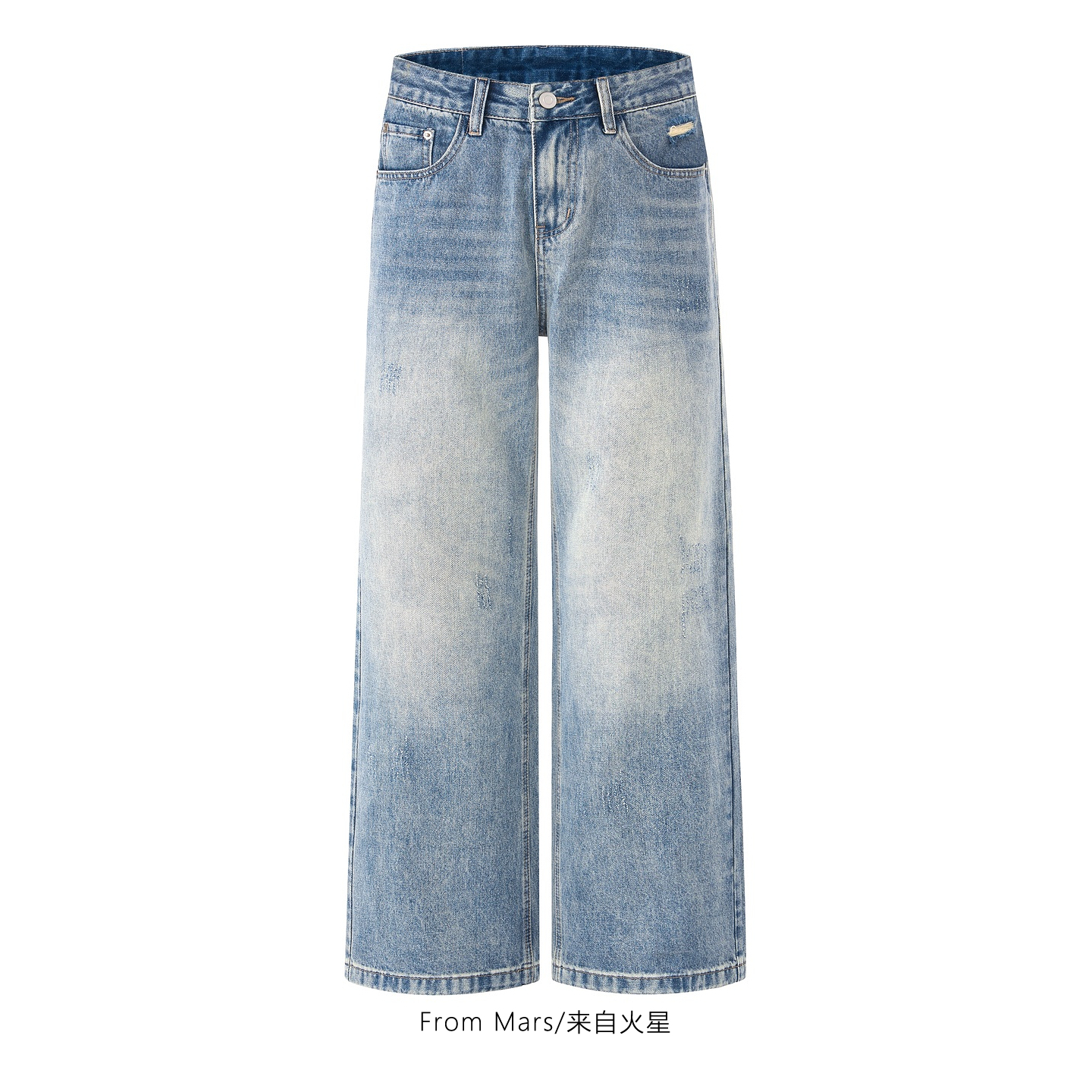 没酷起来设计感男女牛仔裤潮牌