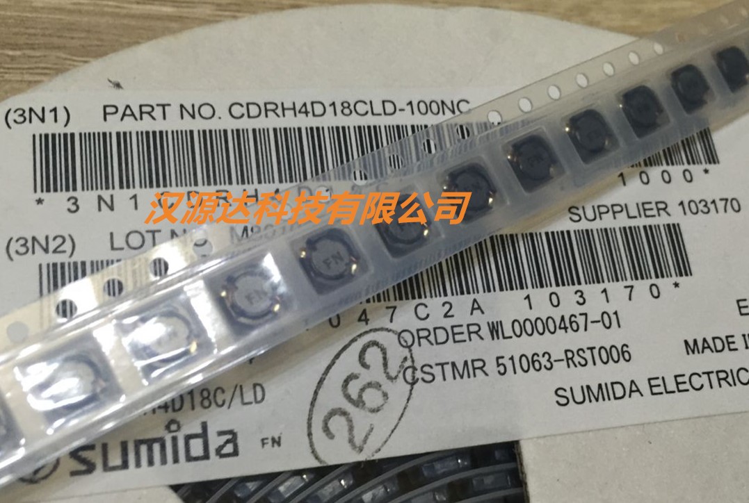 CDRH4D18CLDNP-100PC 10UH 30% 0.83A 5X5X2MM SUMIDA功率电感