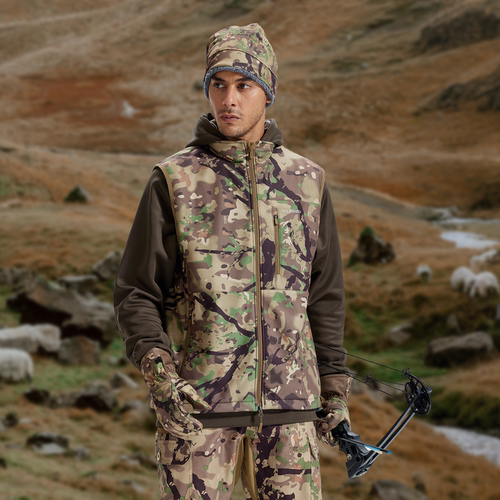 摇粒绒秋冬迷彩狩猎外露冷帽男户外保暖防风防寒登山徒步骑行 B11