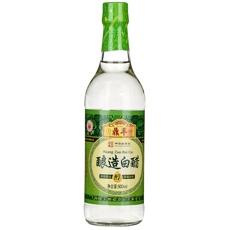 4瓶包邮 鼎丰酿造白醋500ml 纯粮酿造清香酸爽酿造白醋食用醋
