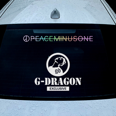 G-Dragon peaceminusone权志龙GD雏菊应援车贴个性车后窗反光贴纸