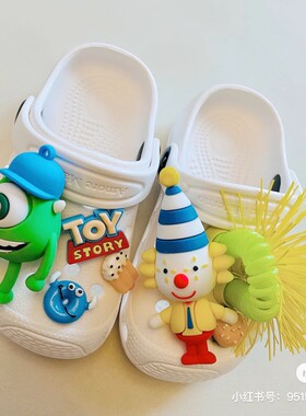 crocs洞洞鞋花搭配套装小红书
