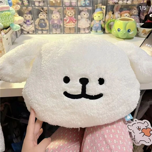 线条小狗抱枕靠枕床头沙发靠垫