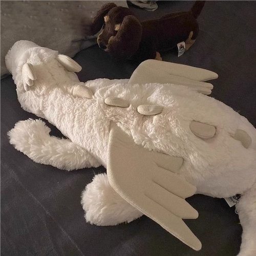 小飞龙恐龙毛绒睡觉抱枕公仔