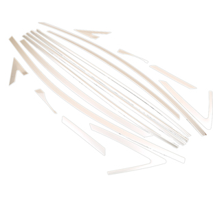 14-20款新飞度改装专用车窗饰条飞度GK5不锈钢黑化车窗贴装饰亮条