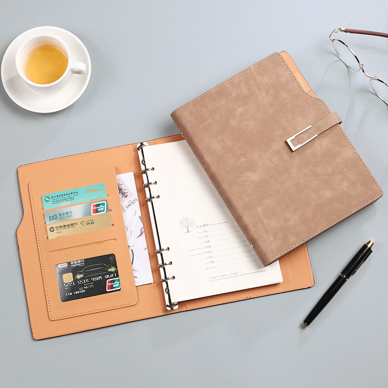 活页本笔记本本子定制可印logo可拆卸高档商务办公多功能工作日志