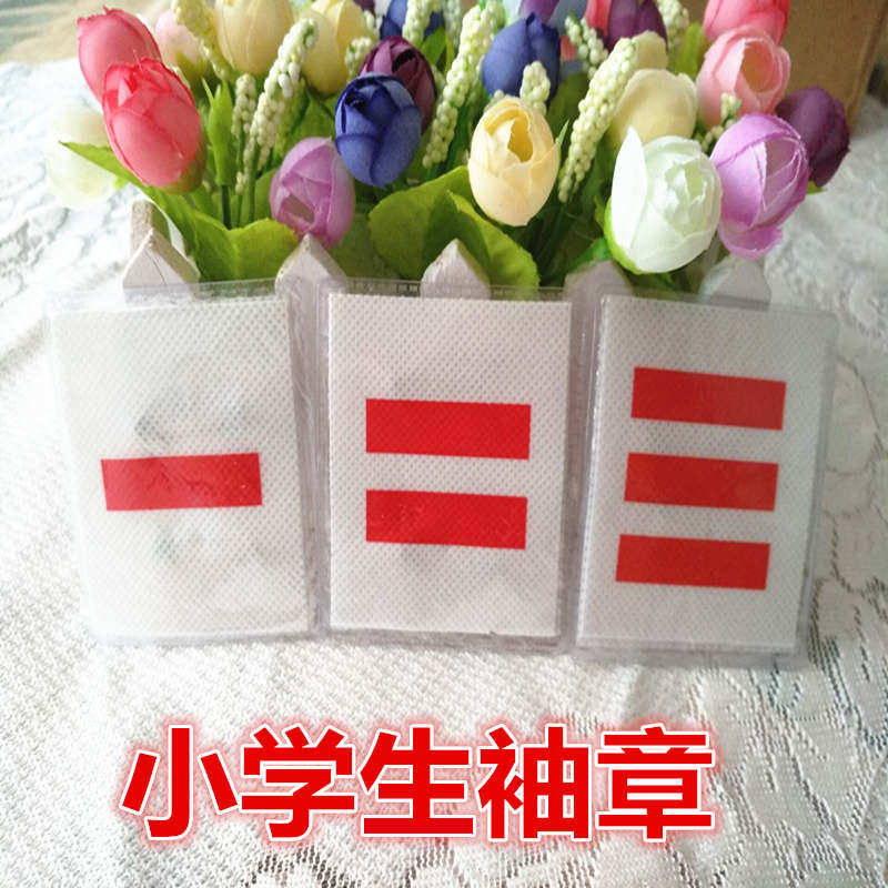 小学生中队长二道杠袖章小队长大队长标志三道杠一道杠队标无纺布