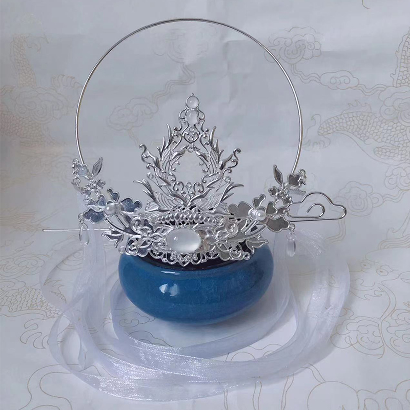 发冠合金敦煌飞天头冠发饰