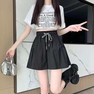 胖MM大码女装工装短裤夏季新款爆款宽松速干裤外穿休闲薄款五分裤