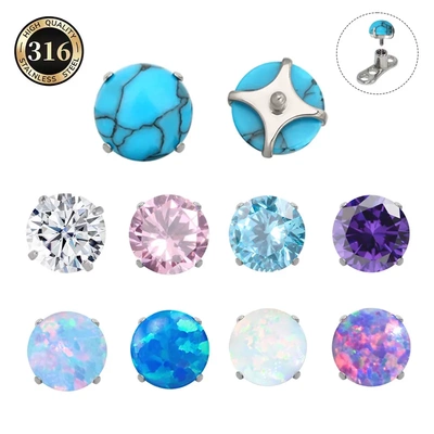 埋钉，耳骨钉，天然石