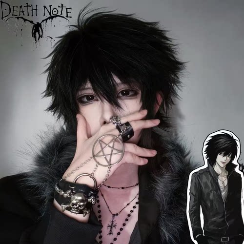 假发男千禧暗黑风龙崎Lcos假发病娇微分碎盖毛坯万用打毛顶全头套