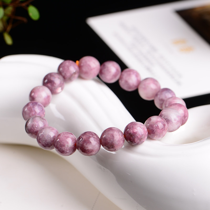 天然梅花碧玺手链手串单圈碧玺粉碧玺水晶手链饰品礼物女款