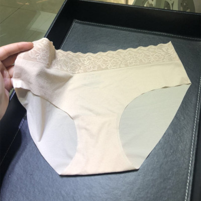 一片式提臀收腹高腰网纱三角内裤