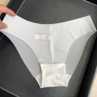 性感透明超薄诱惑中腰三角裤 女蕾丝黑色白色粉色肤色绿色无痕内裤