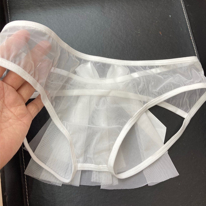 美臀内裤性感网纱透明超薄黑色白色粉色女蕾丝三角裤