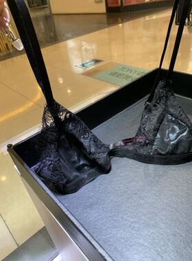 欧美睫毛蕾丝胸罩超薄内衣无钢托女士文胸
