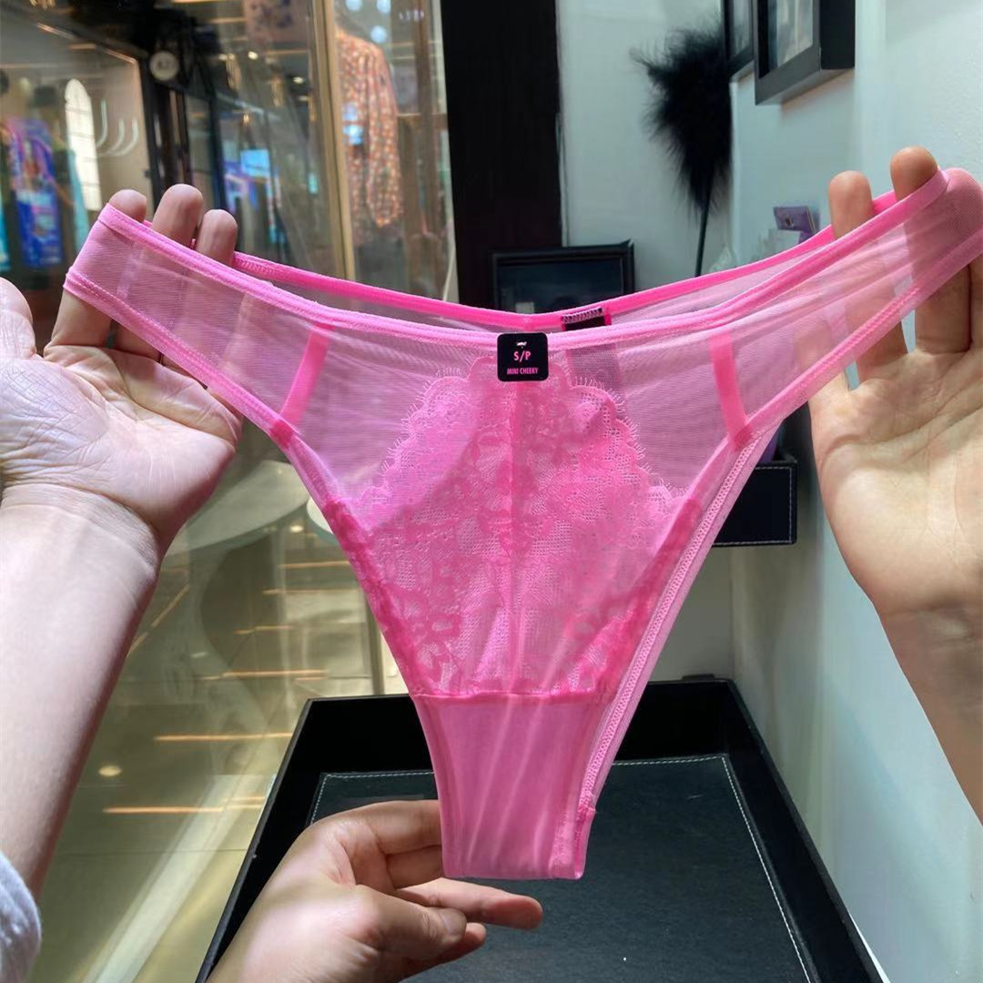 性感中腰蕾丝透气爽滑欧美网纱