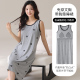 睡衣女200斤胖mm 凉感背心带胸垫加肥加大码 5XL莫代尔睡裙夏季 薄款