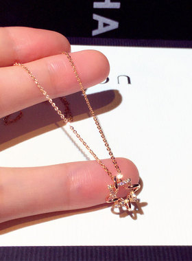 夏季项链女款2024新款不掉色气质轻奢高级感小众锁骨链女士配饰品