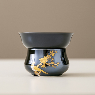 喜上眉梢茶漏创意中式陶瓷茶叶过滤网功夫茶具配件泡茶器滤茶隔